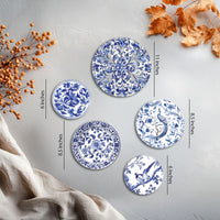 The Castle Decor Holland Wall Plates & Paintings | Perfect Home Decor and Wall Decor Items for Your Hall and Living Room | Set of 5 | Gift Items, Multicolor