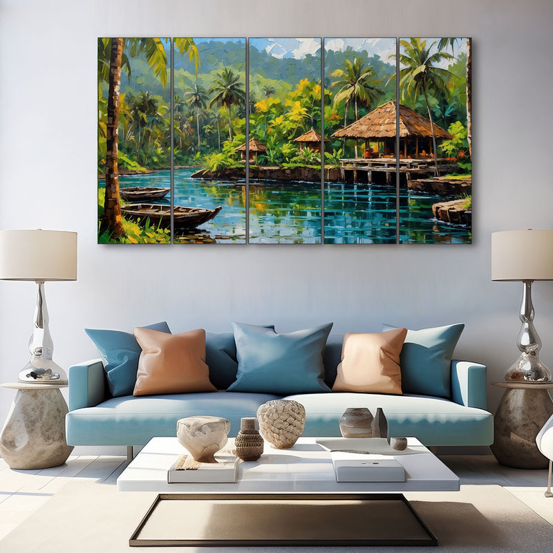 Nature Painting with frame Big Size Wall Art for living room,Bedroom,Drawing room,Hotels