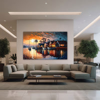 Cityscape Canvas painting Big Size Wall Art for living room,Bedroom,Drawing room,Hotels