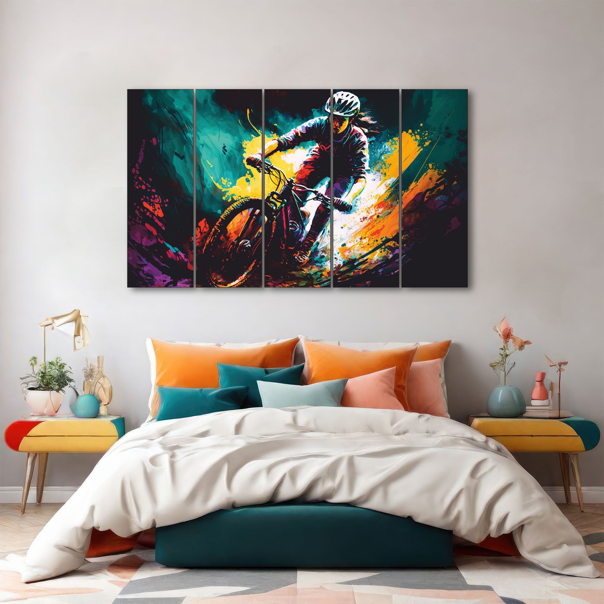 Sports Painting with frame Big Size Wall Art for living room,Bedroom,Drawing room,Hotels
