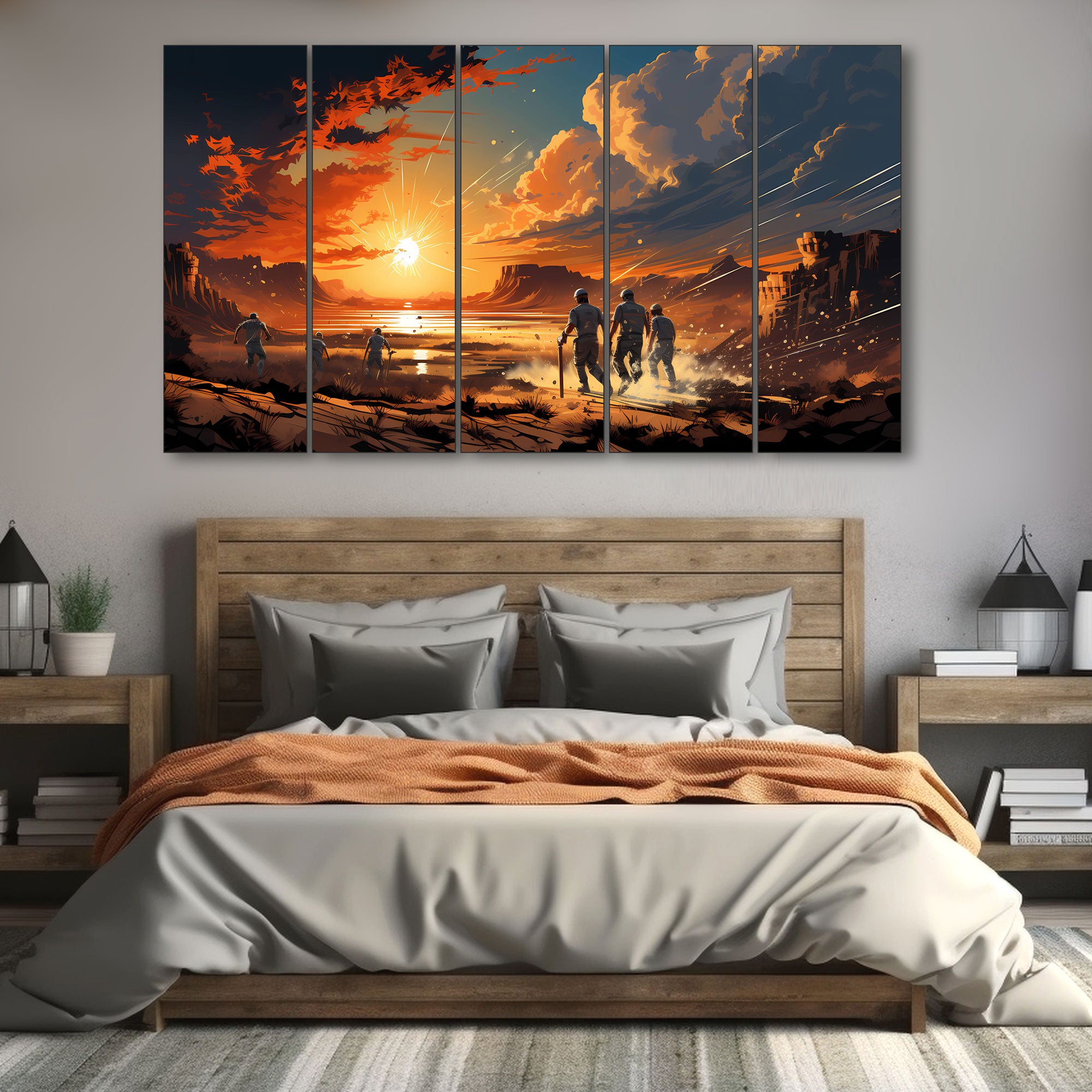 Sports Painting with frame Big Size Wall Art for living room,Bedroom,Drawing room,Hotels 27x48"