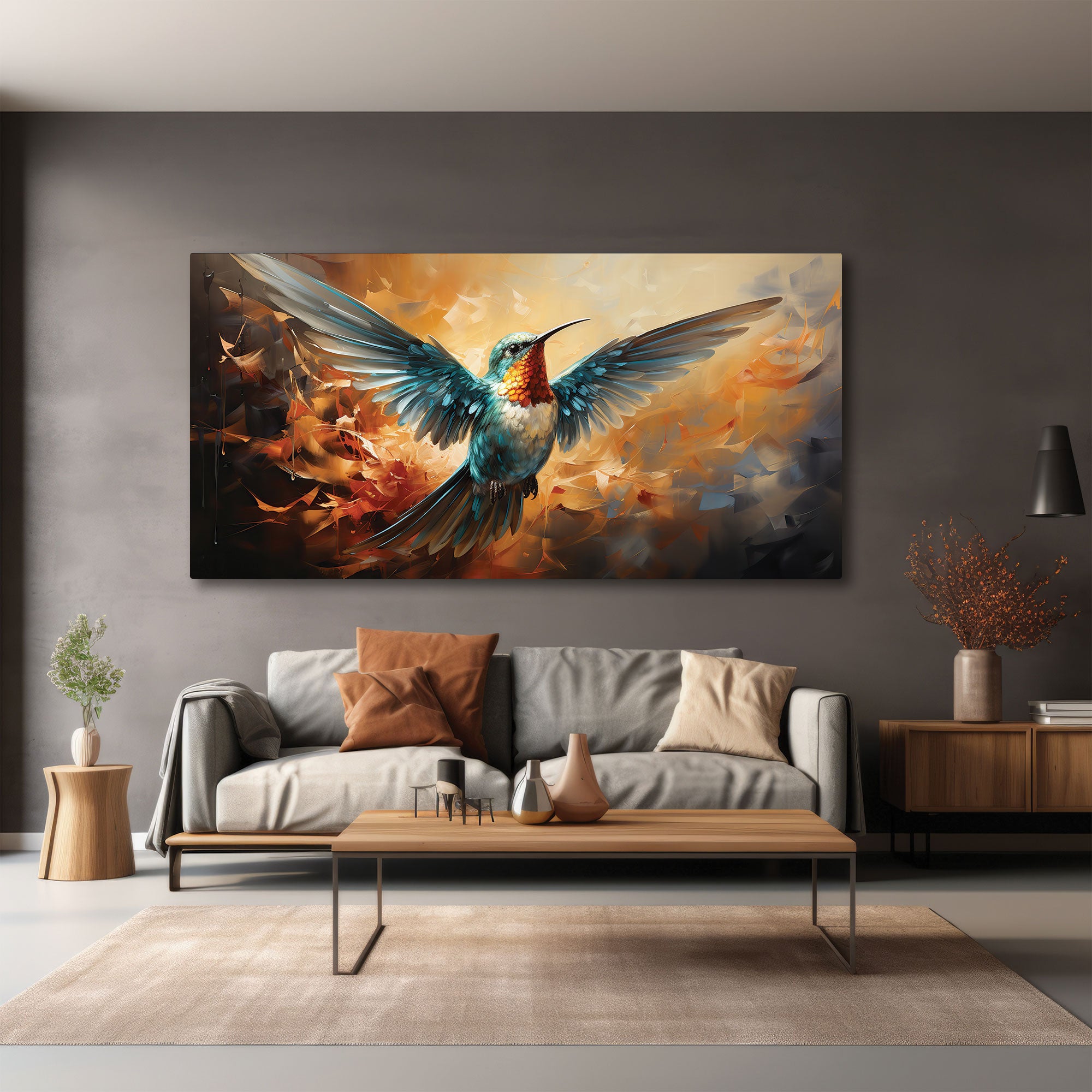 BirdAbstract Canvas painting with frame Big Size Wall Art for living room,Bedroom,Drawing room,Hotels