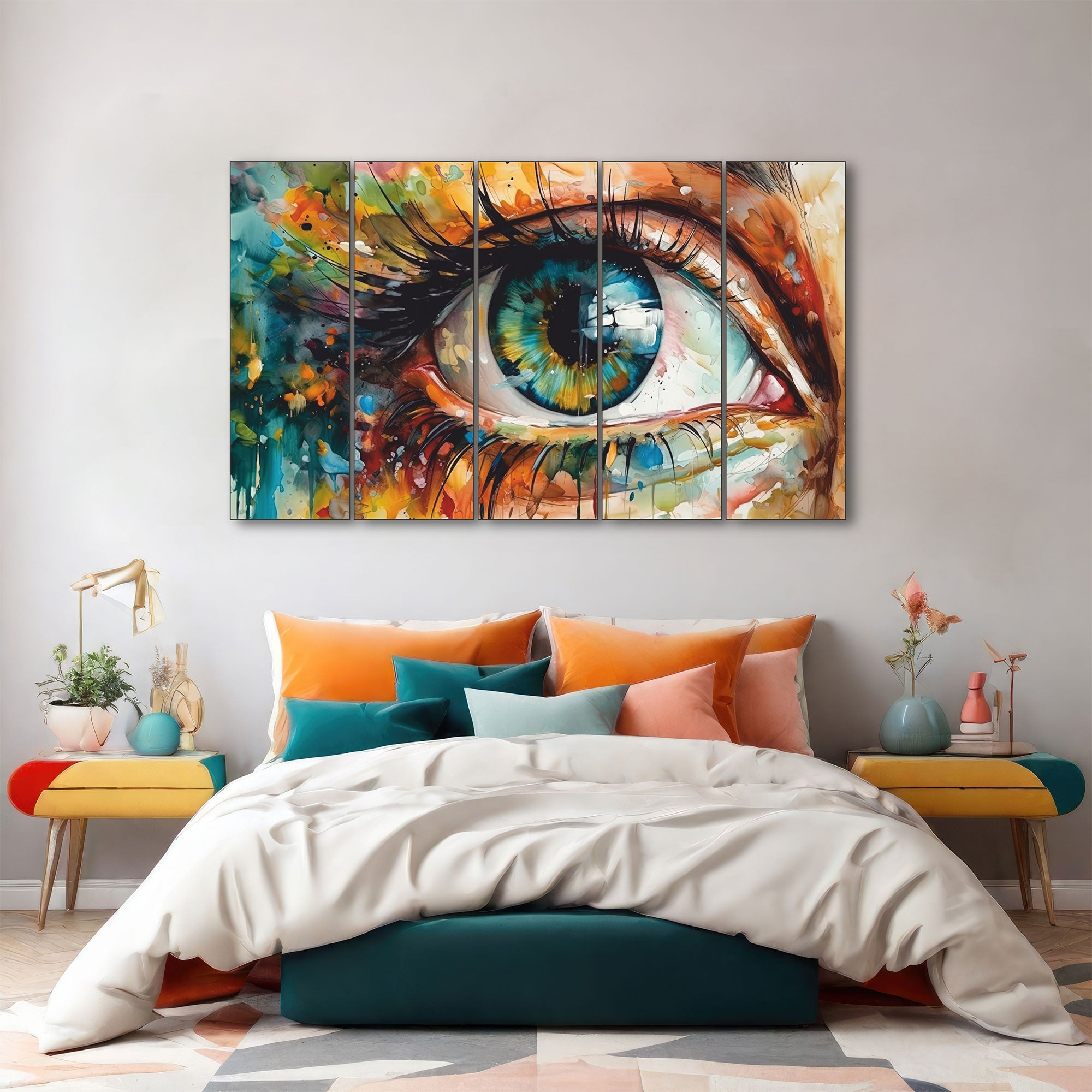 Abstract Art Painting with frame Big Size Wall Art for living room,Bedroom,Drawing room,Hotels