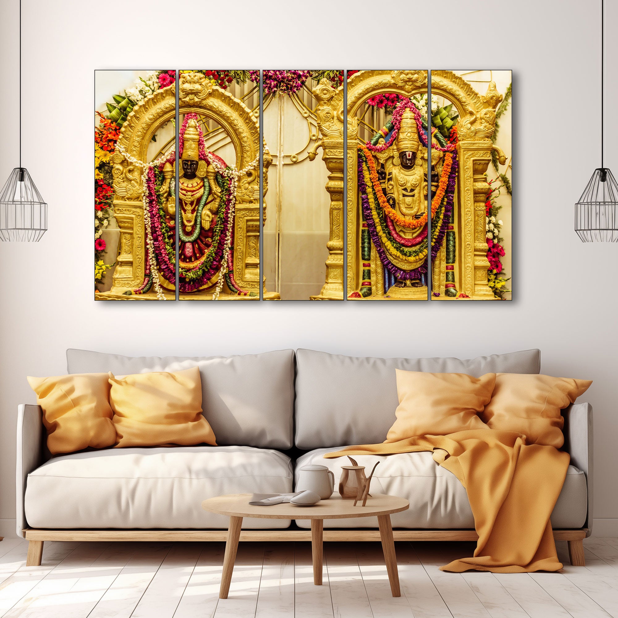 Thirupathi Balaji Painting with frame Big Size Wall Art for living room,Bedroom,Drawing room,Hotels