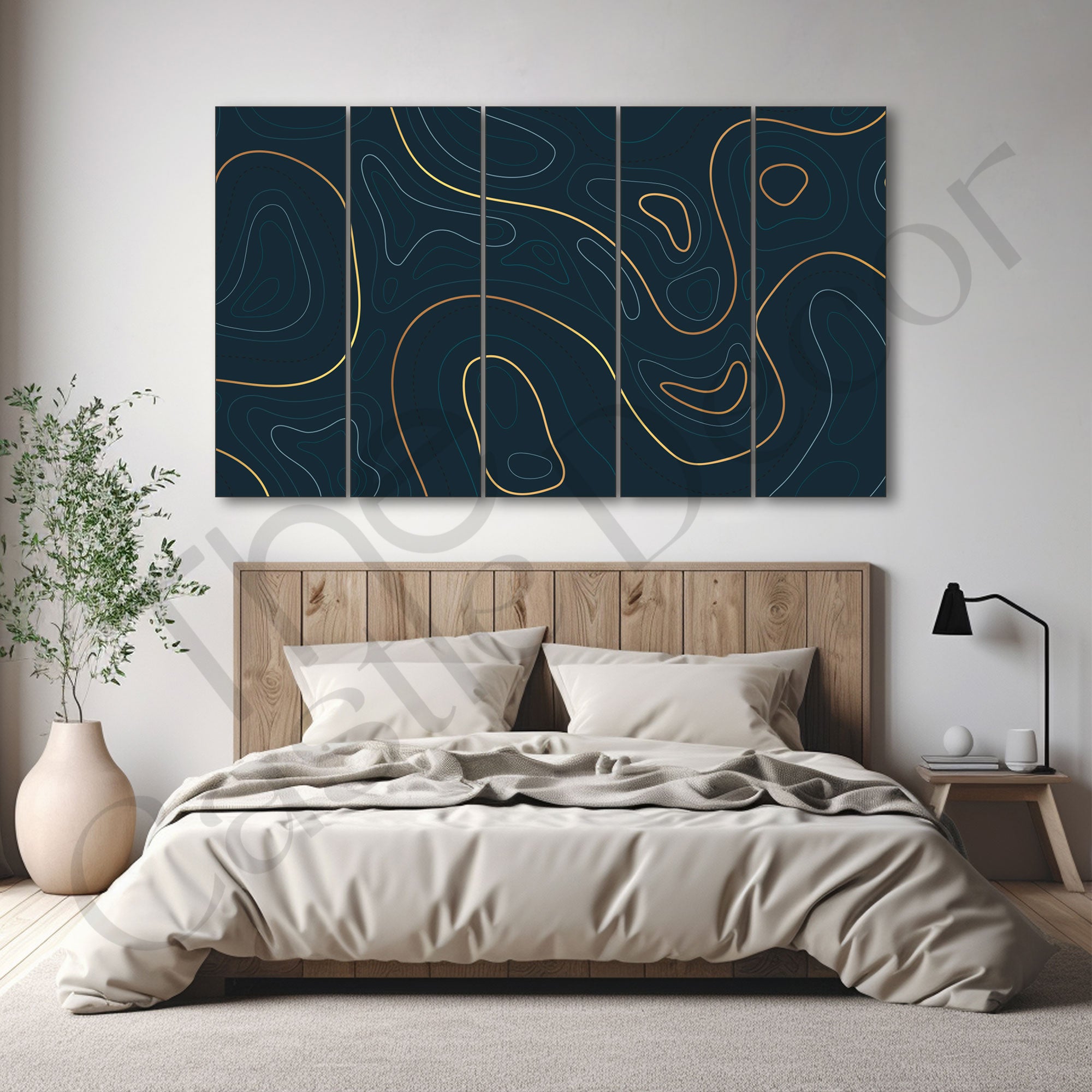 Abstract Art Painting with frame Big Size Wall Art for living room,Bedroom,Drawing room,Hotels