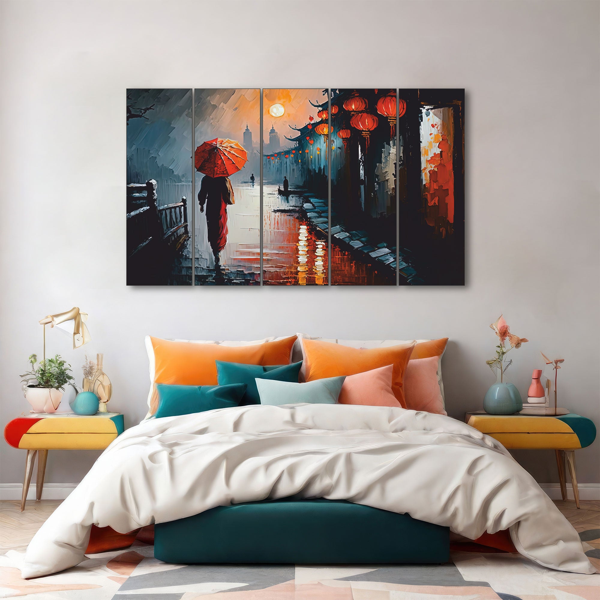 Abstract Art Painting with frame Big Size Wall Art for living room,Bedroom,Drawing room,Hotels