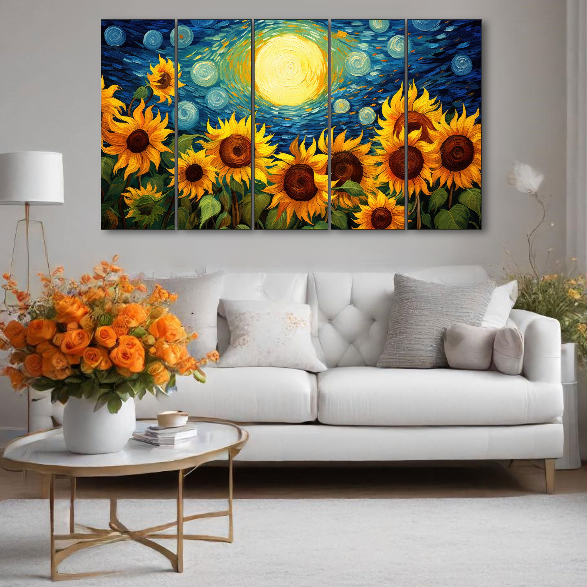 Abstract Painting with frame Big Size Wall Art for living room,Bedroom,Drawing room,Hotels 27x48"