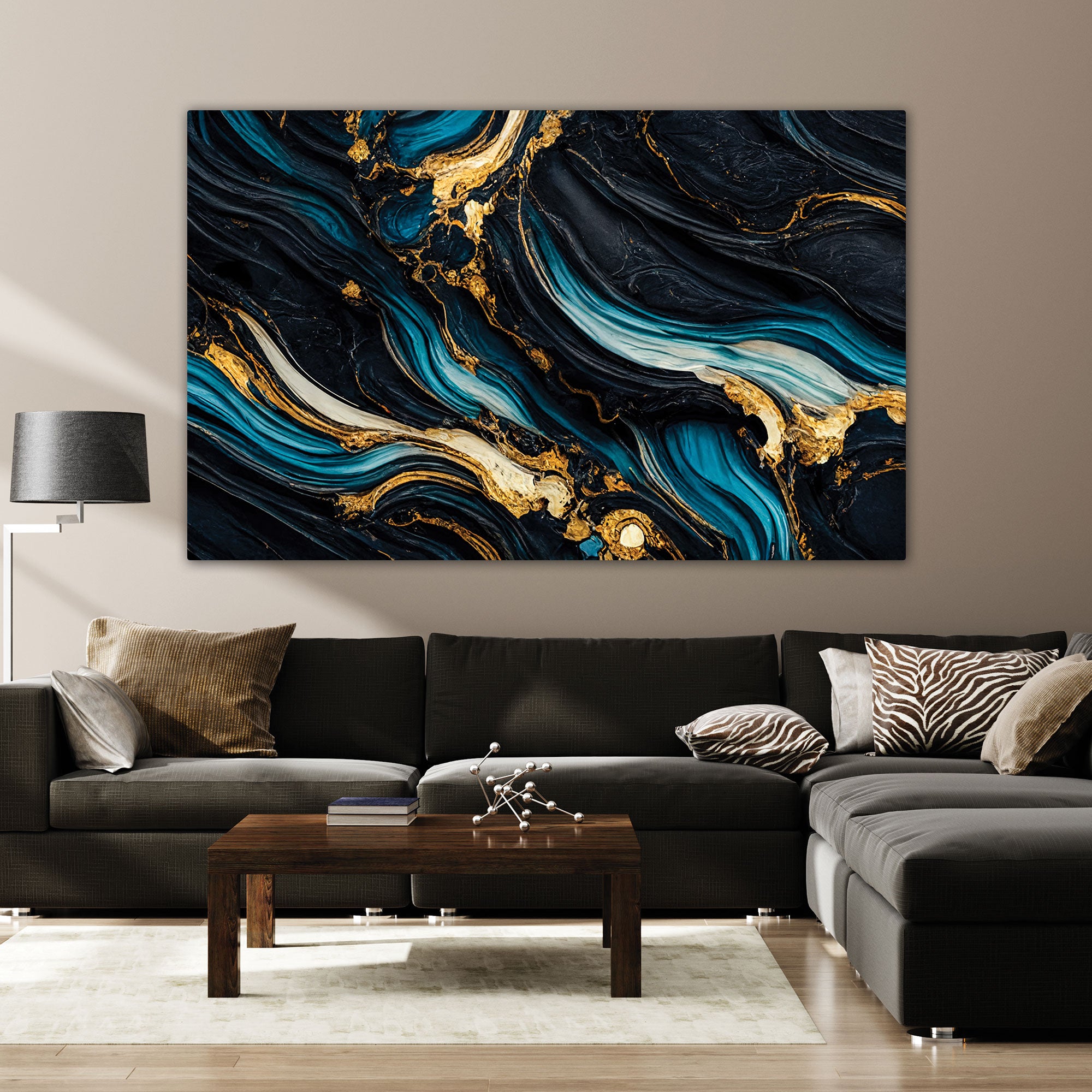 MarbleAbstract Canvas painting with frame Big Size Wall Art for living room,Bedroom,Drawing room,Hotels