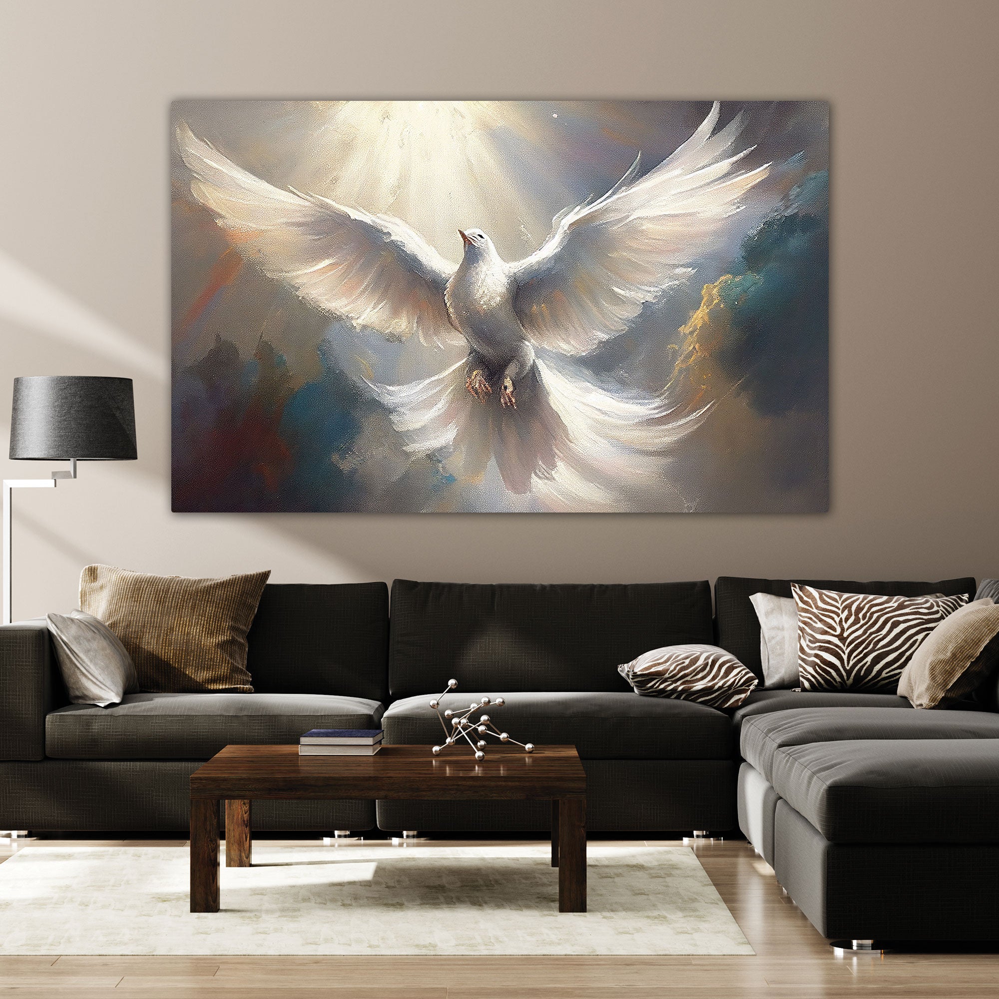 PigeonAbstract Canvas painting with frame Big Size Wall Art for living room,Bedroom,Drawing room,Hotels