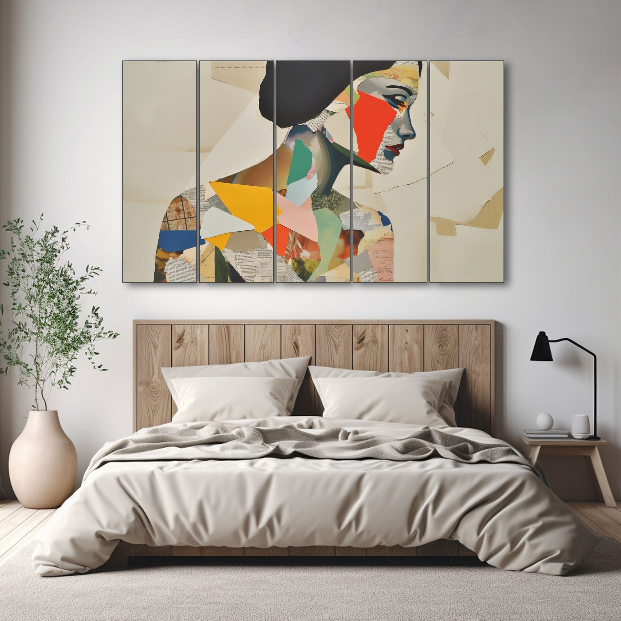 Woman Abstract Painting with frame Big Size Wall Art for living room,Bedroom,Drawing room,Hotels