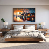 Cityscape Canvas painting Big Size Wall Art for living room,Bedroom,Drawing room,Hotels