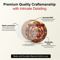 Ramayan Wall Plates – Set of 9 | Decorative Wall Art & Showpiece for Home | Spiritual Wall Decor for Living Room & Pooja Room | Gift for All