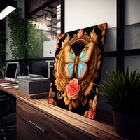 Golden butterfly painting with frame Big Size Wall Art for living room,Bedroom,Drawing room,Hotels
