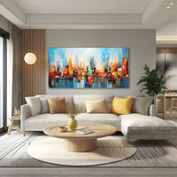 Multi colour Canvas painting Big Size Wall Art for living room,Bedroom,Drawing room,Hotels