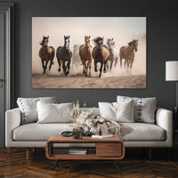 Running 7 horses vaastu Canvas painting Big Size Wall Art for living room,Bedroom,Drawing room,Hotels